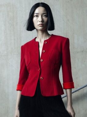 Georgio Armani Women’s Tailored Hot Pink Structured Jacket